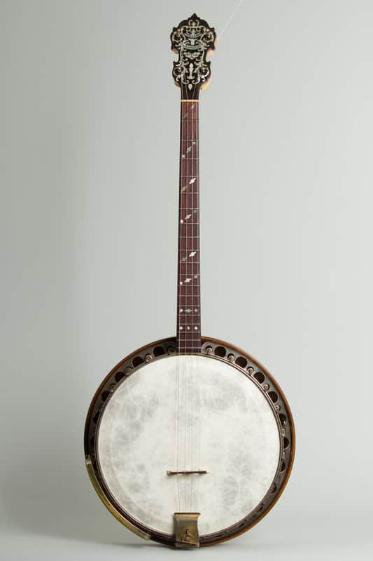 Paramount Style A Tenor Banjo (1924), ser. #4307, black hard shell case. image 1
