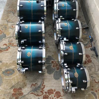 SHELLS ONLY Tama starclassic early 2000 - blue galaxy sunburst image 6
