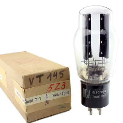 2 pcs. VINTAGE 1964 RCA 5Z3 VT-145 BLACK PLATE NOS VACUUM TUBES image 5