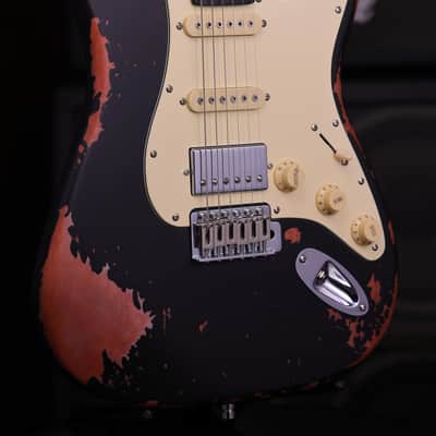 Dhatarattha HSS Strat-Style – Black Nitro Relic image 5