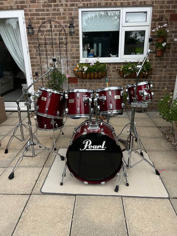 Pearl Professional DLX Series 1987 - Wine Red Lacquer image 1