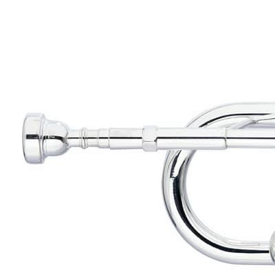 Levante LV-TR6301 Bb Trumpet Bell & Leadpipe in Gold Brass w/Soft Case & Mouthpiece 7C Silver Plated image 4