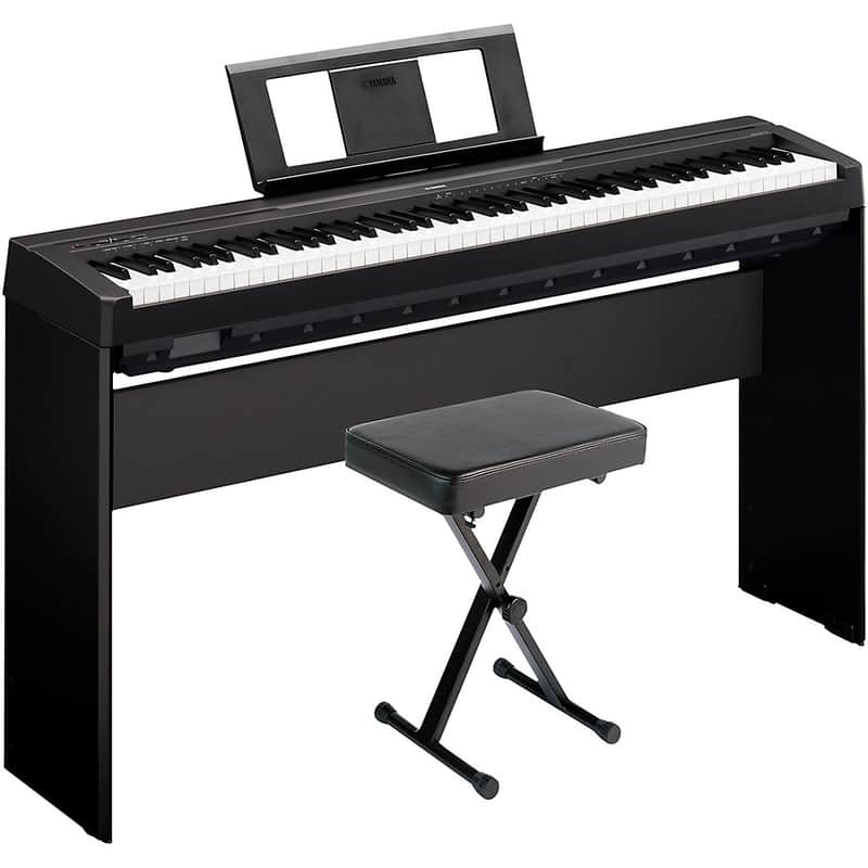 Yamaha P-45LXB 88-Key Digital Piano with Stand and Bench image 1