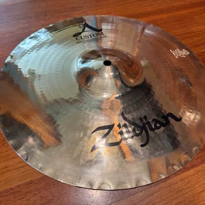 Zildjian 14" A Custom Mastersound Hi-Hat Cymbals (Pair) 1999 - Present - Brilliant image 7