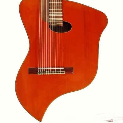 Dieter Hopf 12-string contra guitar 1973 - unique clasical guitar made in Germany - check video! image 1