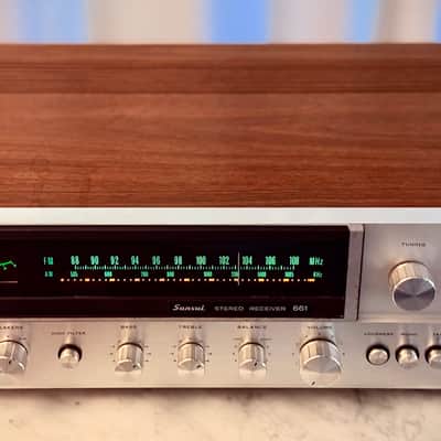 πΆβ¨ Sansui 661 Vintage Stereo Receiver w/ Original Wood Case β Serviced, LED, Cleaned & Tested image 9