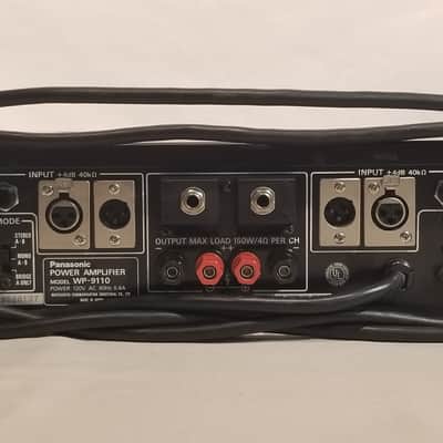 Panasonic Ramsa WP-9110 Power Amplifier - 100 Watt Per Channel