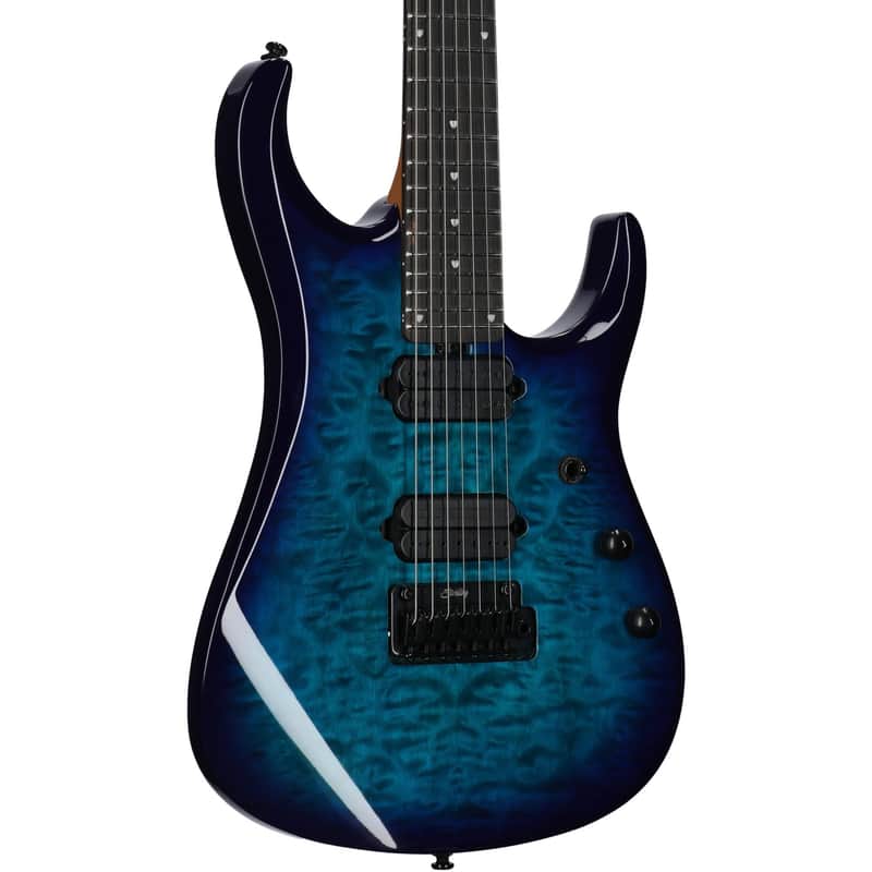 Sterling by Music Man John Petrucci JP157DQM Electric Guitar (with Gig Bag), Cerulean Blue image 1