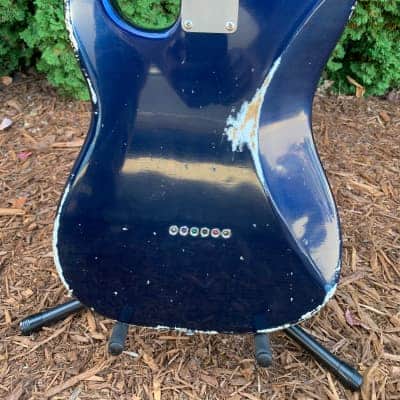 1983 E-Series USA Fender Stratocaster Neck  Hardtail MJT Lake Placid Blue Pine Body image 19