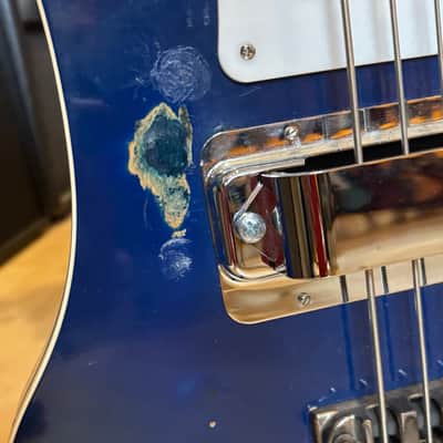 Rickenbacker 4001 Bass w/ Aftermarket HD Case (AzureGlo Blue - 1977) - USED image 6