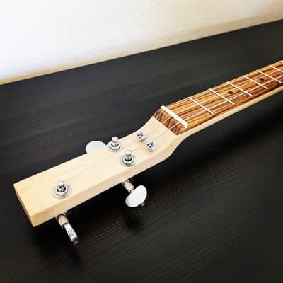 Smokin G Guitars 3 String Electric Cigar Box Guitar 2025 - Maple/Zebra image 9