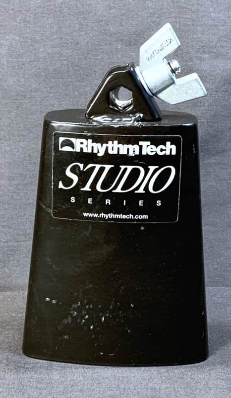 90's RhythmTech 'Studio Series' Black Steel Cowbell image 1