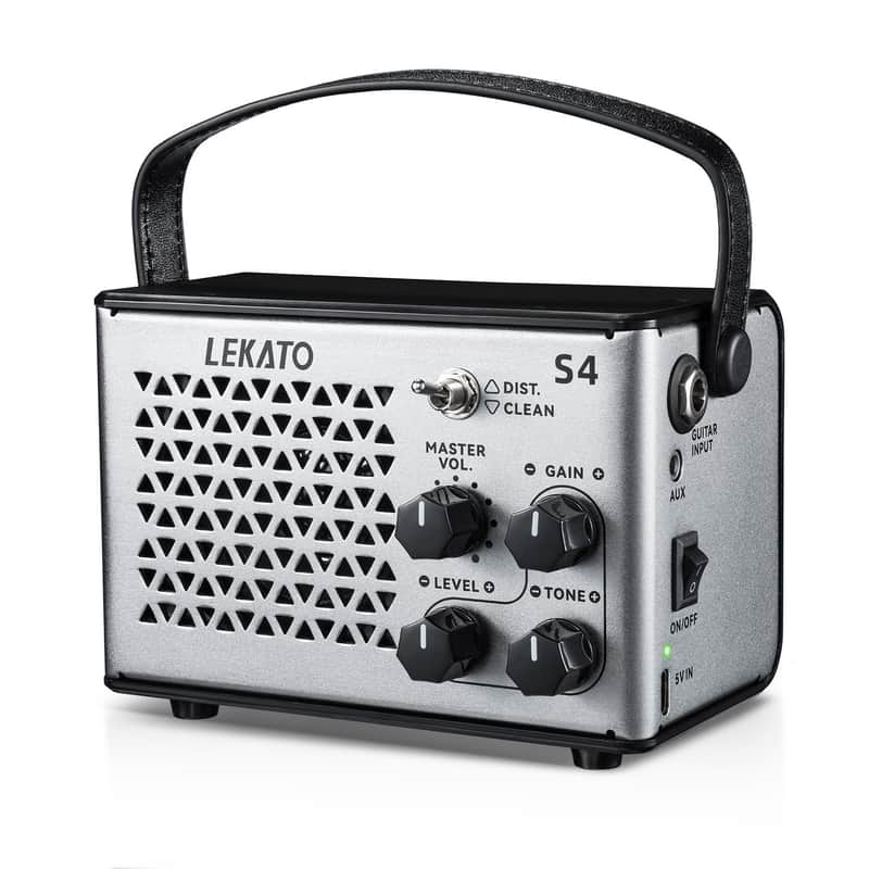 LEKATO Portable Guitar Amp Electric Guitar Amp 10W Clean Distortion Gain Control image 1