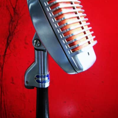 Vintage 1950's Shure 51 dynamic omni-directional microphone multi Z w Astatic E6G Nat King Cole PROP DISPLAY image 6