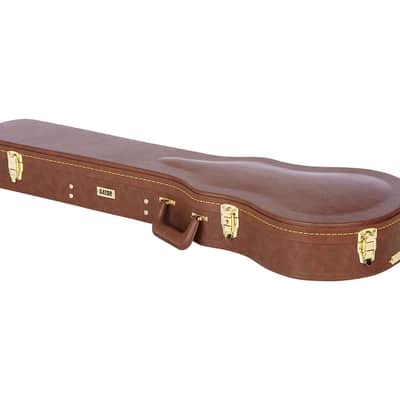 Gator Cases GW-LP-BROWN Gibson Les Paul Deluxe Wood Case - Brown - Open Box image 1