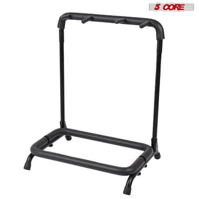 5 Core Guitar Rack Stand 3 Guitars Holder Universal Multi Storage for Acoustic Electric and Bass - GRack 3N1-GRack 3N1 OVAL image 3