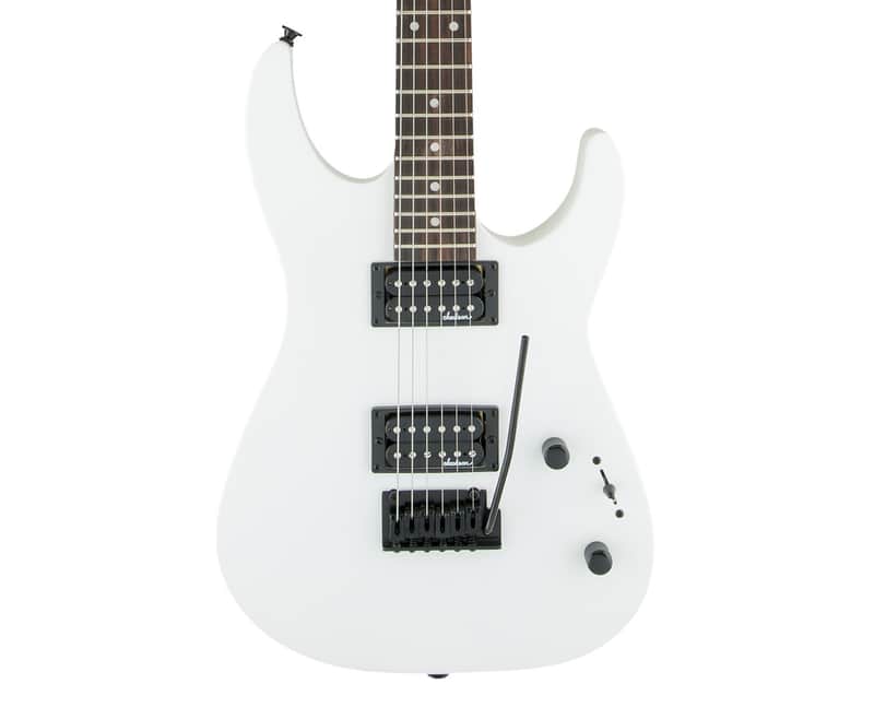 Used Jackson JS Series JS11 Dinky Electric Guitar - Snow White w/Amaranth FB image 1