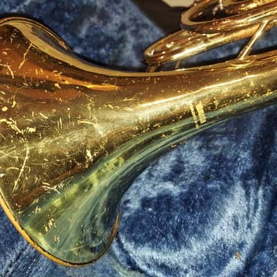 Yamaha YHR-302M Marching French Horn Lacquer, Japan, w/ case/mouthpiece image 3