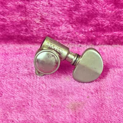 1960's Grover Patent Pending USA Single Guitar Tuner Nickel ~1960's (Bass Side) image 1