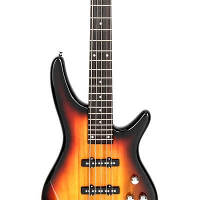 🎸+Hard Case! 5 String Glarry "EyeBuzz" S Style Electric Bass Guitar +Rosewood Fretboard Soft +Case/Gig Bag +Strap+Cable +Pick!🎸 image 5