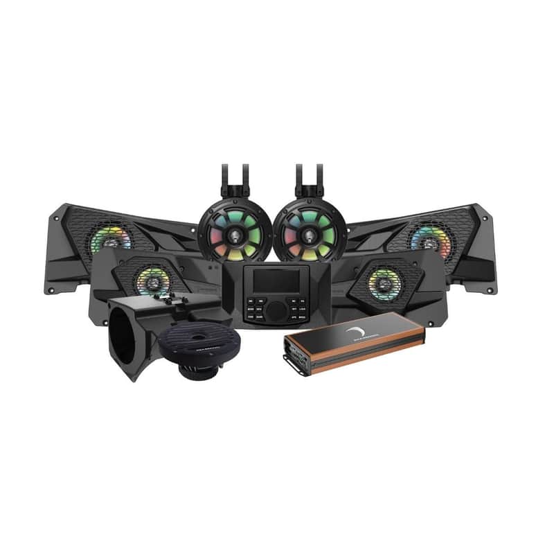 Diamond Audio MSRZRKD34 2014+ RZR© 2DR / 4DR 6.5" 2-Way Power Sports All Weather Coaxial Speaker 5-Channel Full Range Class D Amplifier - MSRZRKD34 image 1