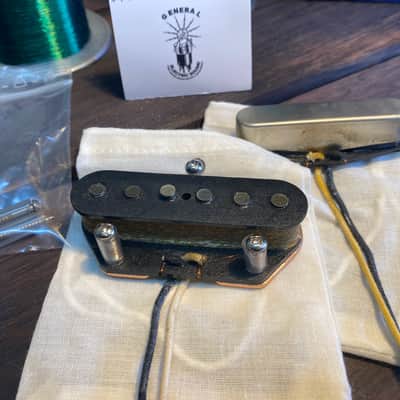 General Vintage Tone 1960s Telecaster pickup set hand wound Heavy formvar with RWRP middle position image 6