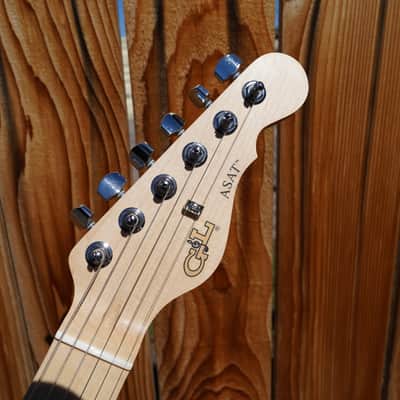 G&L USA ASAT HH RMC Goldburst 6-String Electric Guitar w/ Black Tolex Case (2022) image 7