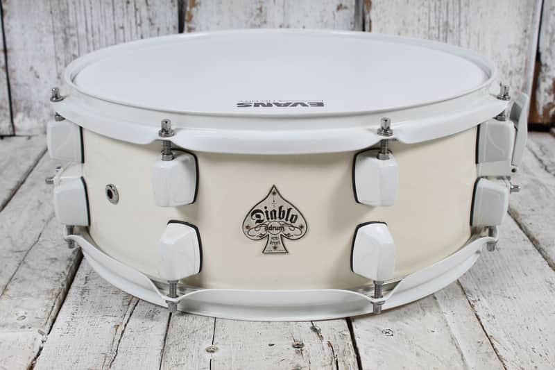 ddrum Diablo Snare Drum 14 Inch Snare Drum Antique Ivory image 1