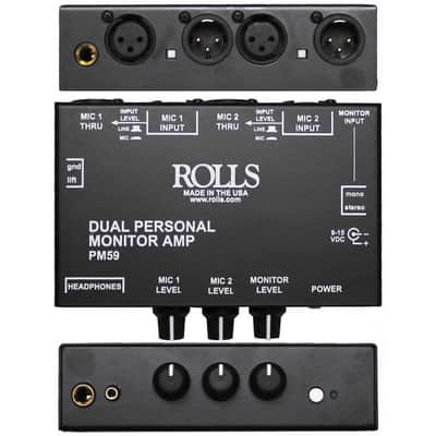 Rolls PM59 Dual Personal Monitor Amplifier image 1