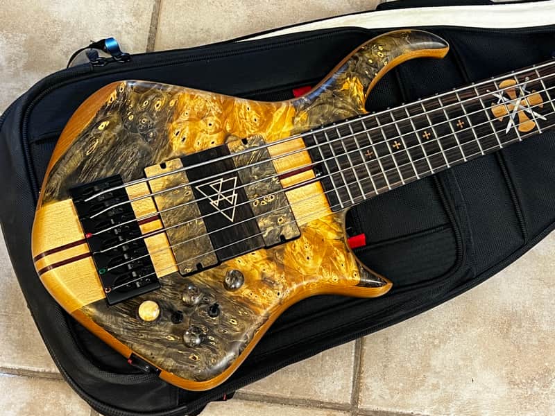 Warrior Custom 6 String Bass Natural image 1