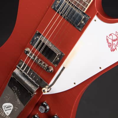 2024 - Gibson Custom Shop 1963 Firebird V W/ Maestro Vibrola Ultra Light Aged Ember Red 8.13 #407723 image 13