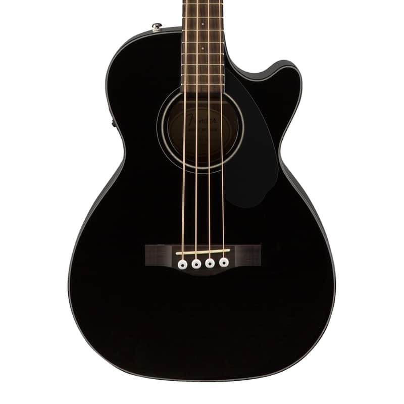 Used Fender CB-60SCE Bass - Black w/ Laurel FB image 1