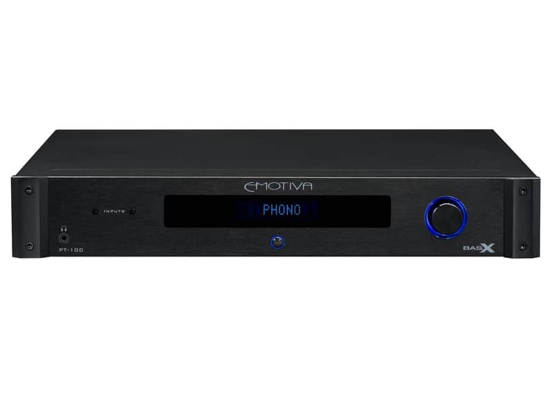 NEW - Emotiva BASX PT-100 Preamplifier - Preamp / Tuner / DAC - MM & MC Phono