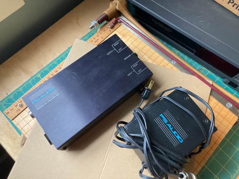 Vintage PS Audio Moving Coil Amplifier Two AS-IS untested wth PSU image 1