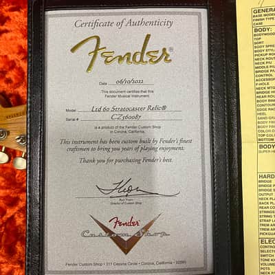 Fender Custom Shop LTD Roasted 1960 Stratocaster - (F-593) Serial: CZ560087 - PLEK'd image 12