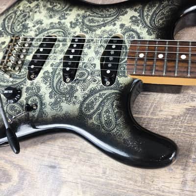 MyDream Partcaster Custom Built - Black Paisley SRV image 6