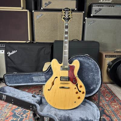 *VIDEO* Epiphone Sheraton II Semi-Hollow Body Natural w/Hard Case- 2008 image 6