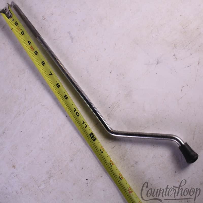 Ludwig Floor Tom Drum Leg 3/8" 9.5mm 17"Vintage 60s USA Chrome Straight-Knurling image 1