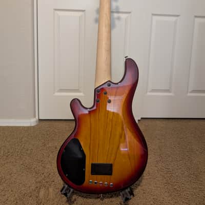 Lakland Skyline 55-02 Deluxe Maple Neck Bass Guitar, Honey Sunburst image 3