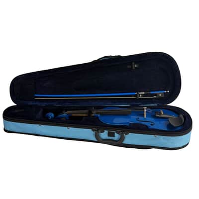 Bellafina Prelude 1/2 Size Blue Violin W/HSC & Bow (Used) image 5