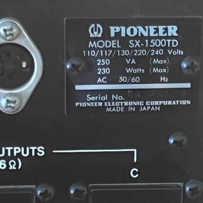 Pioneer SX-1500-TD Vintage 1970s Stereo Receiver Serviced (Awesome) Bild 17