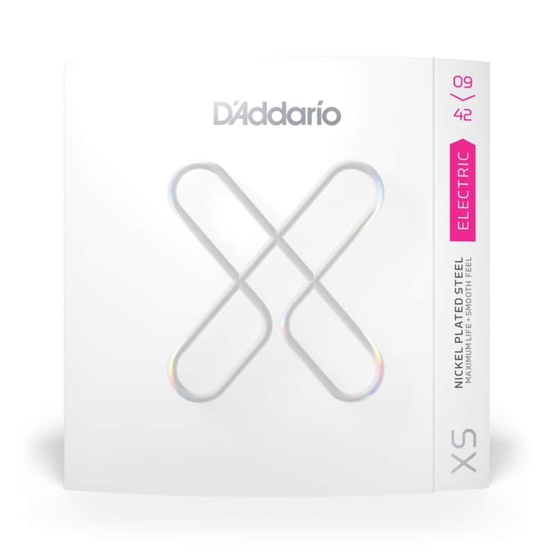 D'Addario XS Nickel Coated Electric Guitar Strings, 9-42 Super Light, XSE0942 image 1