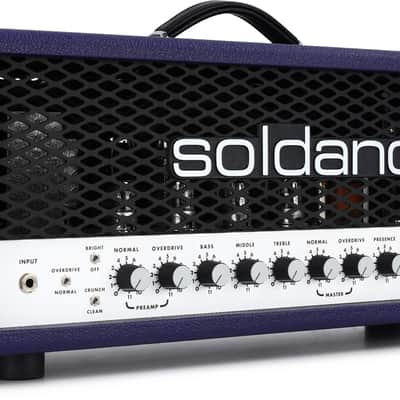 Soldano SLO-100 Super Lead Overdrive 100-watt Tube Head - Purple Tolex with Metal Grille image 1