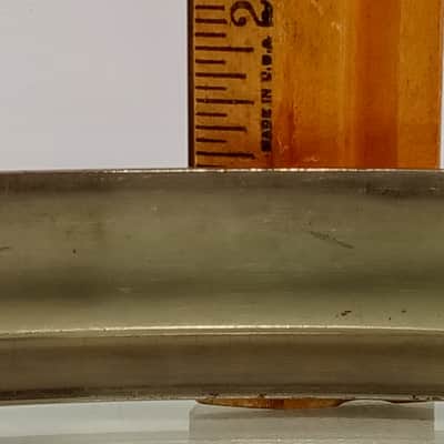 Leedy-Engraved 16"Snare Drum Batter Rim/Hoop 10Lug Nickel Brass NOB Floor Tom30s image 9