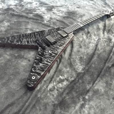 "from my Personal Collection" Black Diamond Custom Shop "Super-V Supreme" Guitar 5A Quilted Maple Top Hand Crafted In AMERICA image 14