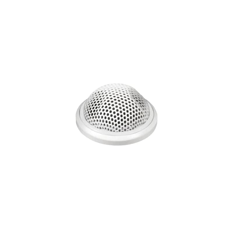 Shure MX395W/BI White Button Mic, BIDirectional, 3-Pin XLR image 1