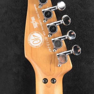 Tom Anderson Drop Top Satin Super Natural Black Burst with Binding image 9