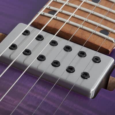 Schecter C-1 Standard Plus guitar in Transparent Purple Burst image 9