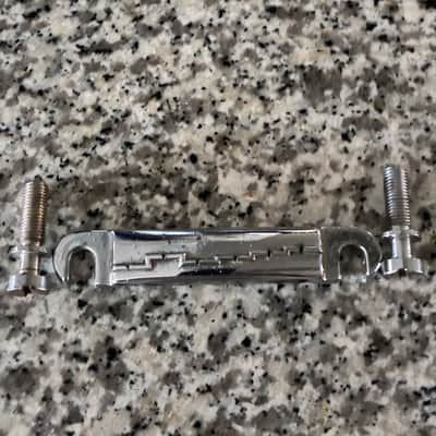Gibson 1967’Gibson SG Vintage Solid Saddle Bridge/Tailpiece 1967 - Chrome image 2