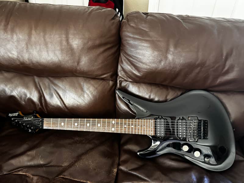 Schecter A-7+ Plus Electric Guitar Black image 1